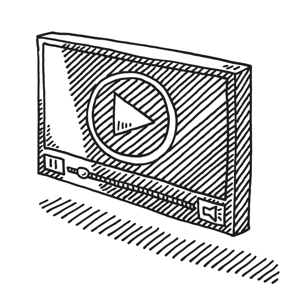 Video Player Symbol Drawing