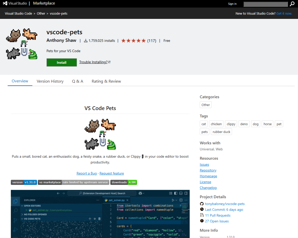 vscode-pets